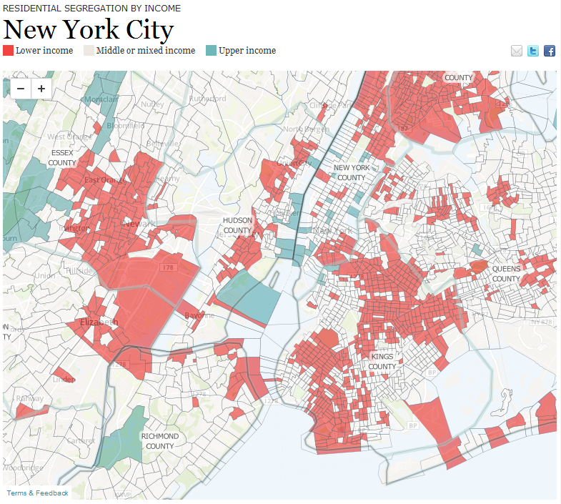residential segregation by income