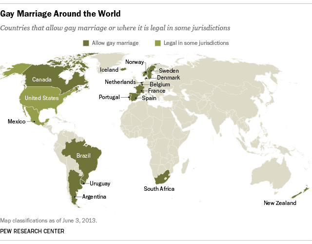 gay marriage around the world