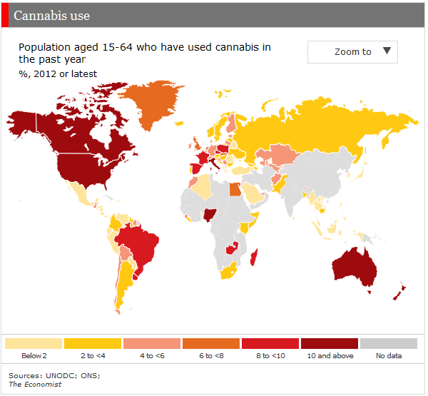 use of cannabis worldwide
