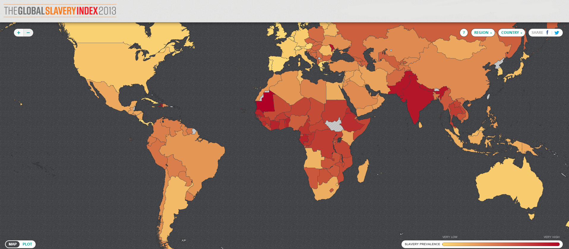 global slavery index 2013