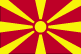 Flag ehemalige jugoslawische Republik Mazedonien
