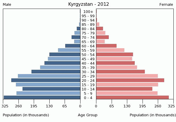 Population pyramid of Kyrgyzstan