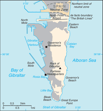 Gibraltar Location - Geography