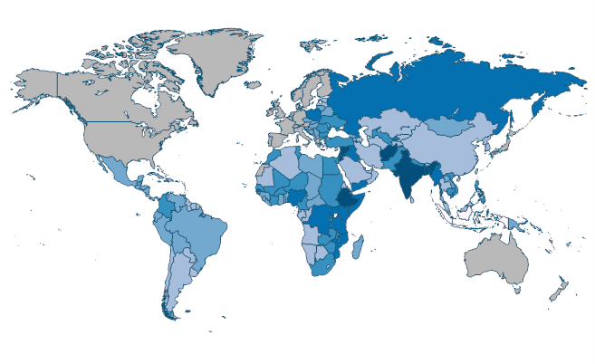 Net bilateral aid flows from DAC donors, Total (current US$) by Country