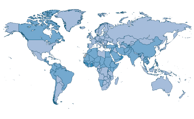 Methane emissions (% change from 1990) by Country
