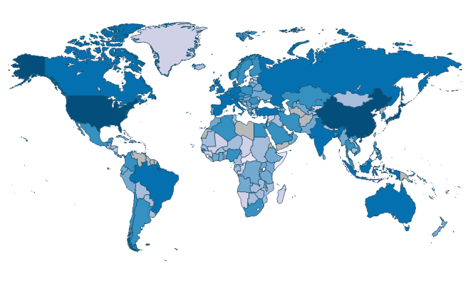 Gross fixed capital formation (constant 2010 US$) by Country