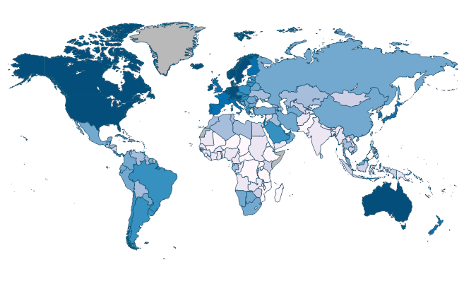 Current health expenditure per capita (current US$) by Country