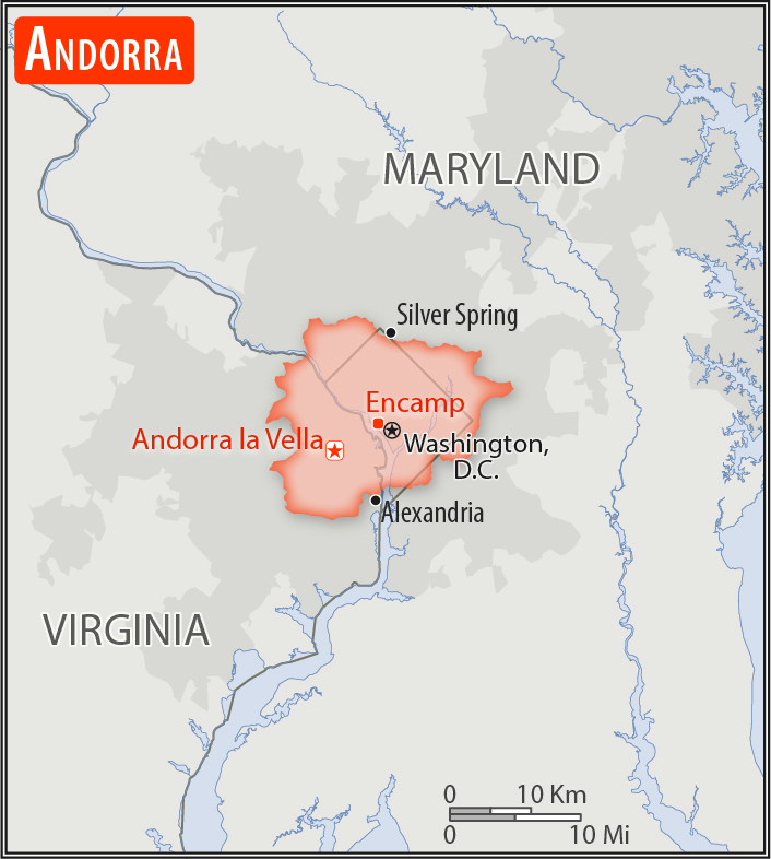 Area comparison map of Andorra