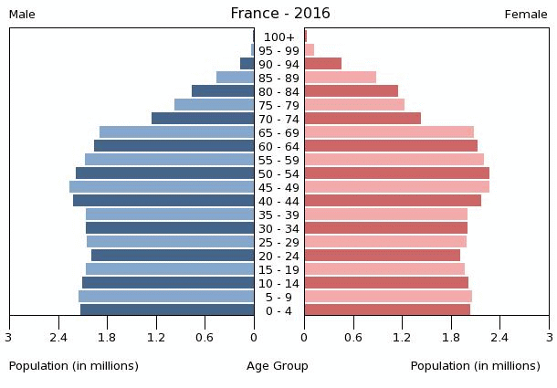 Srbija dominira  France-population-pyramid-2016