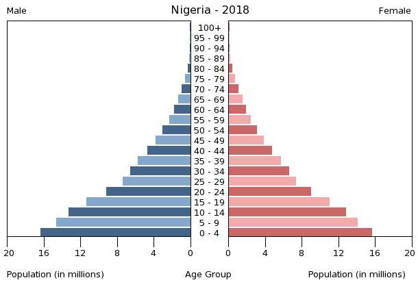 Nova mafija osvaja Europu : Trebate malojetnice ? Nema problema. Nigeria-population-pyramid-2018