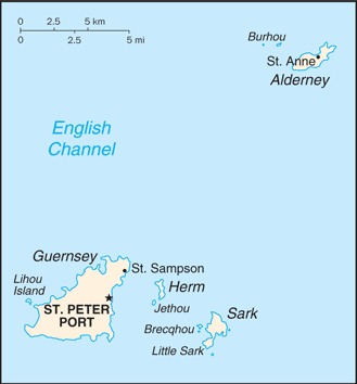 Guernsey Location - Geography
