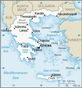 Greece Land boundaries - Geography