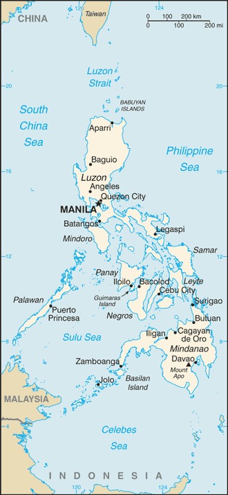 Philippines Geographic coordinates - Geography