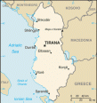 Map of Albania