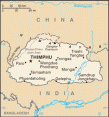 Map of Bhutan