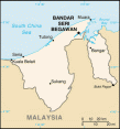 Map of Brunei