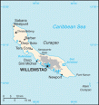 Map of Curacao