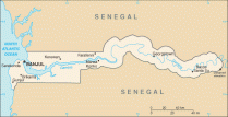 Map of Gambia, The