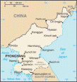 Map of Korea, North