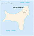 Map of Christmas Island