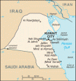 Map of Kuwait