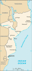 Map of Mozambique