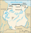 Map of Suriname
