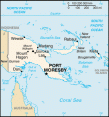 Map of Papua New Guinea