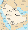 Map of Saudi Arabia