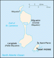 Map of Saint Pierre and Miquelon