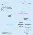 Map of South Georgia and South Sandwich Islands