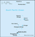 Map of Tonga