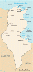 Map of Tunisia