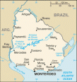 Map of Uruguay