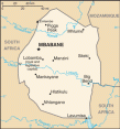 Map of Swaziland