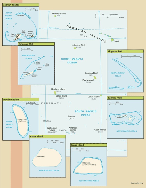Map of Midway Islands